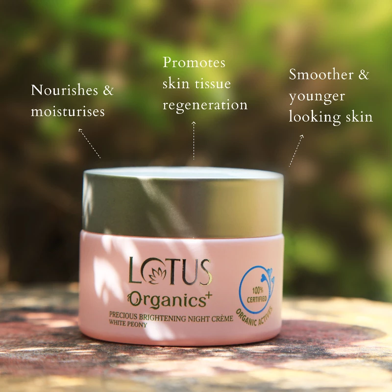 Lotus Organics Precious Brightening Night Creme, 50 g-5.webp